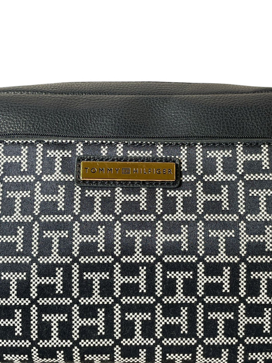 Bolso Tommy Hilfiger Black Monogram + Monedero | Doble Compartimento